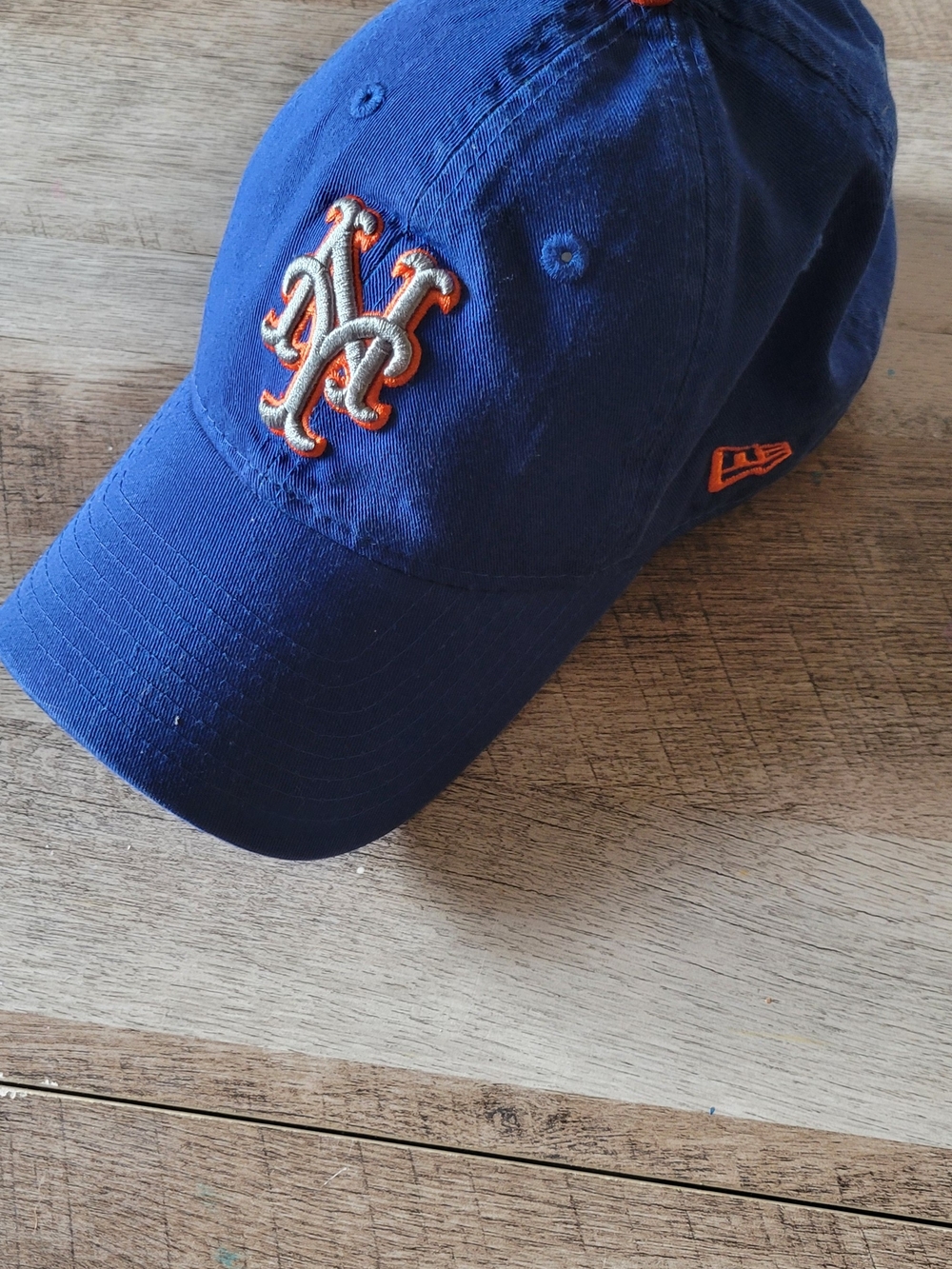 New Era Royal Blue and Orange NY Mets Embroidered Cap